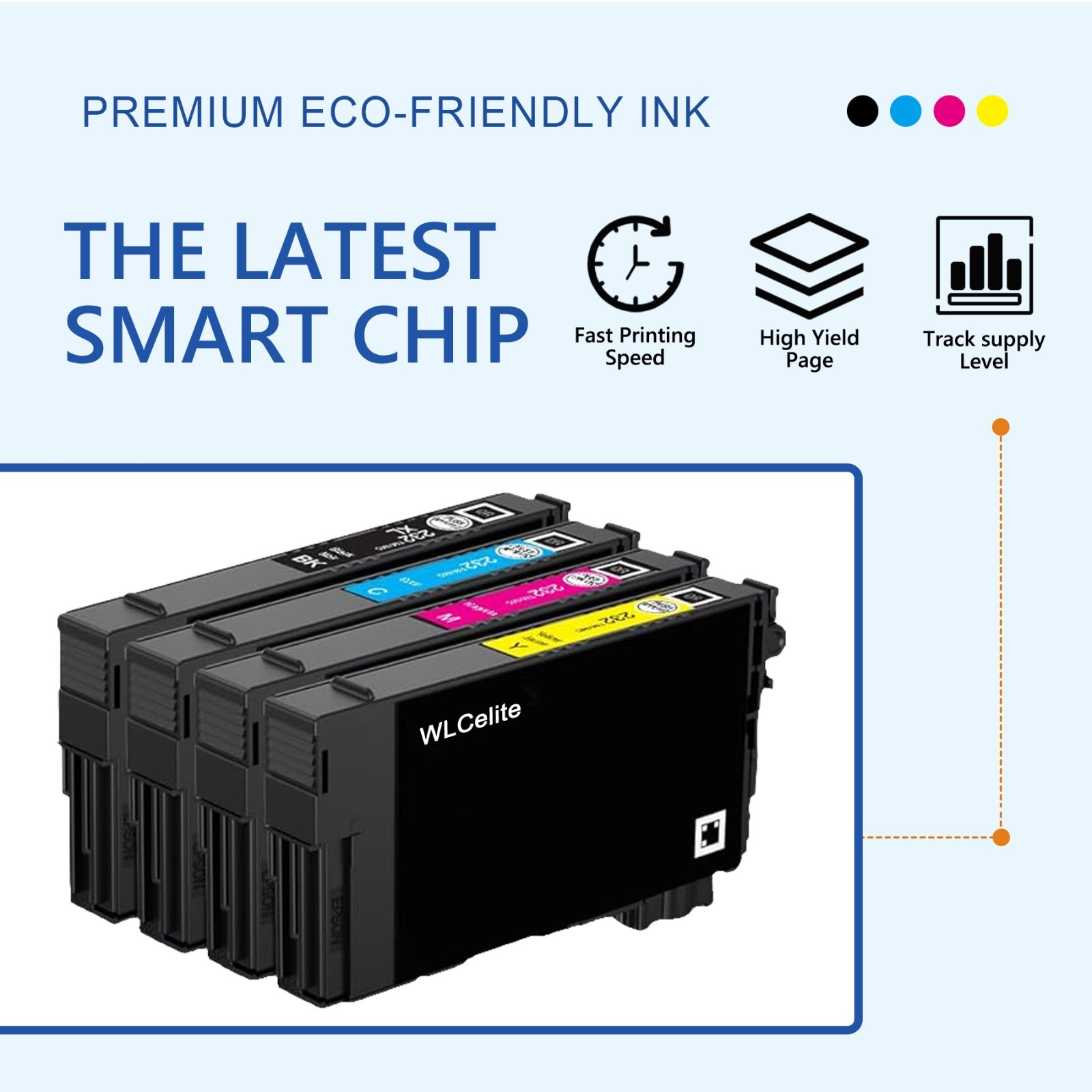 4PK 232XL 232 Ink Cartridge compatible with Epson 232 XL WF-2950 WF-2930 XP-4205