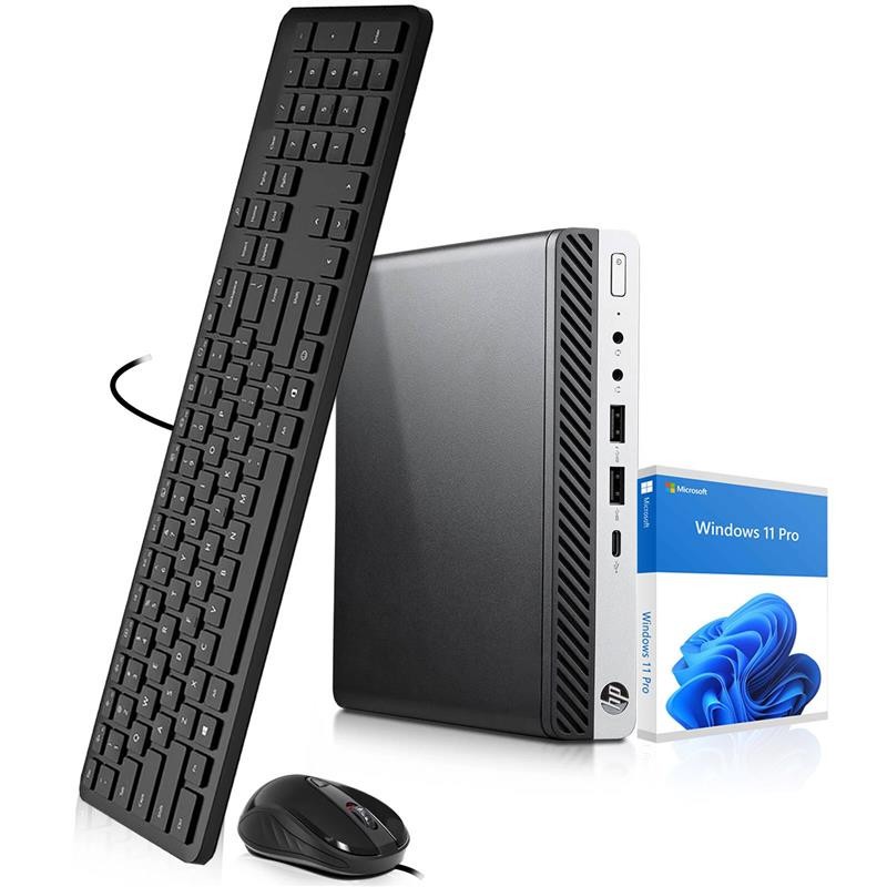 HP Tiny PC G3 Desktop Computer Intel i3-6100T 8GB Ram 128GB SDD Wi-Fi Windows 11