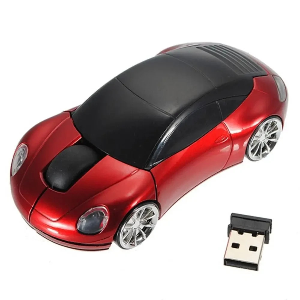 2.4G Wireless Car Shaped Mouse Ergonomic Optical USB Receiver Portable PC Laptop