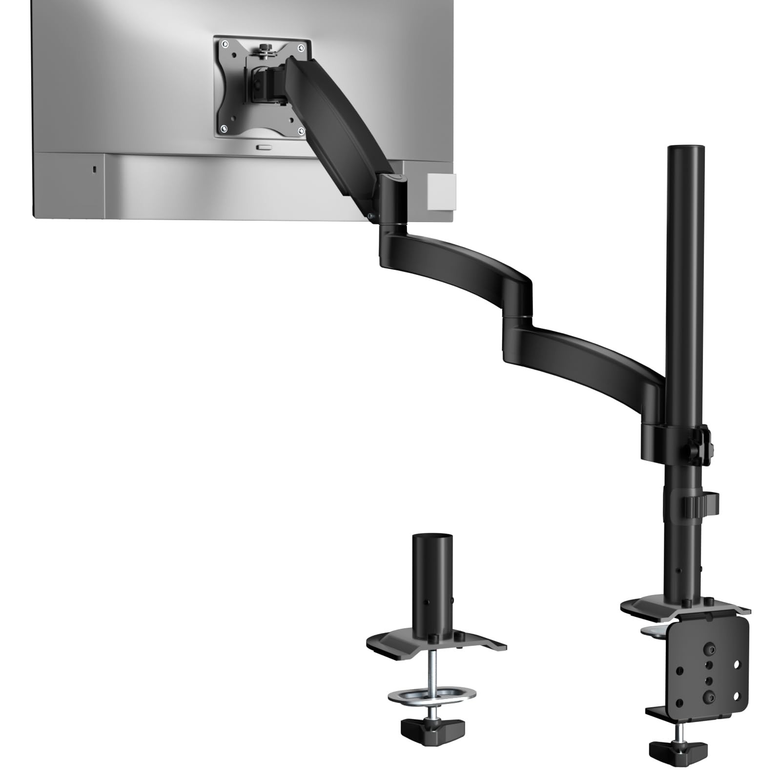 Single Long Monitor Arm Desk Mount 1332″ 19.8lbs VESA 75/100mm GSDM001L