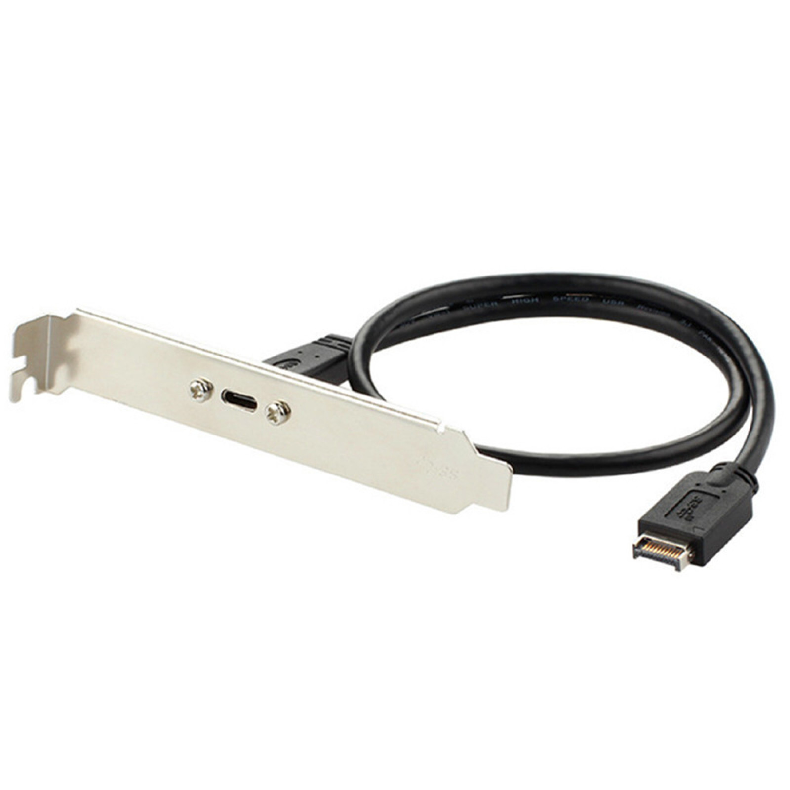 USB 3.1 Type E PCI-E Front Panel Header to Type C Female Gen 2 Extension Cable