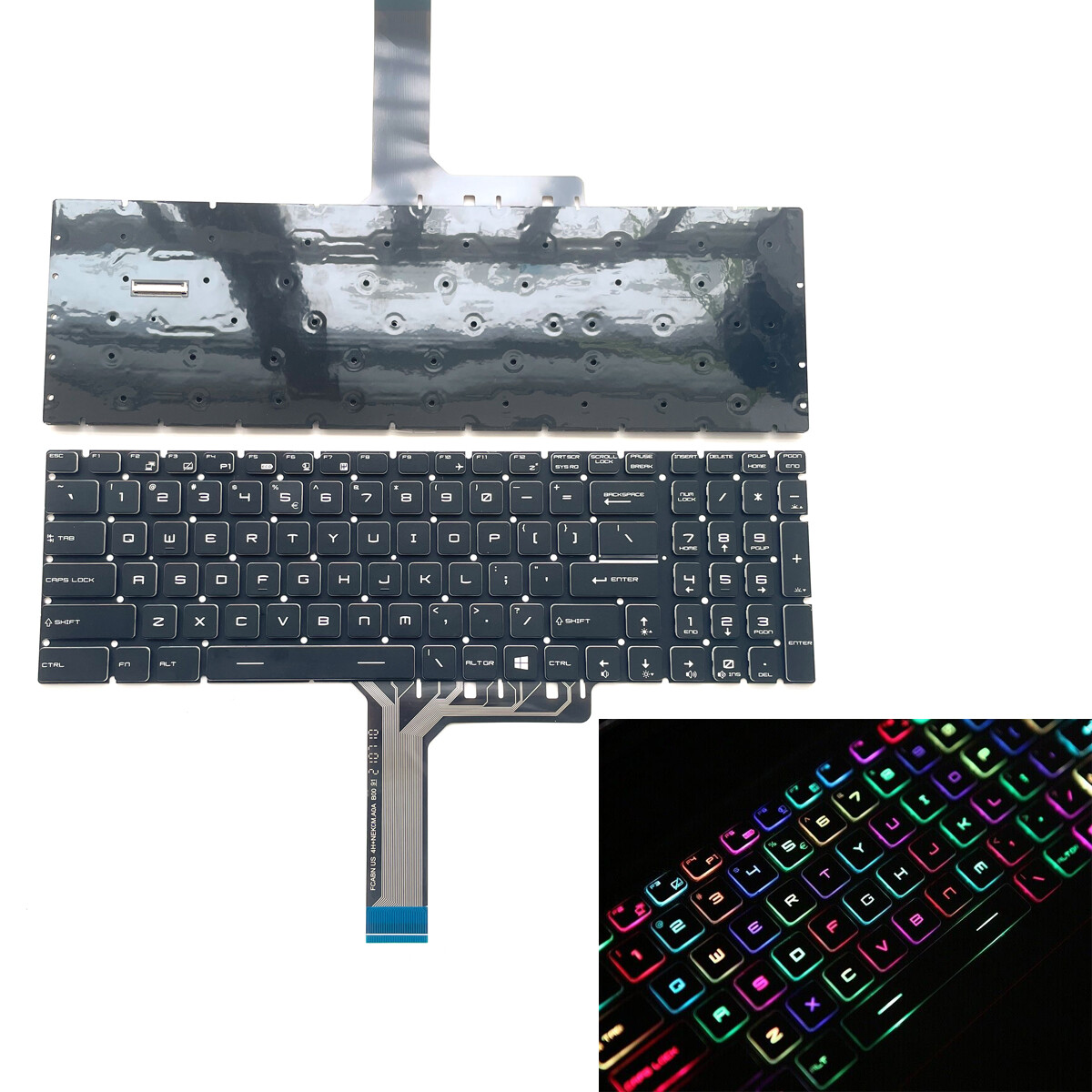New for MSI GS75 GL75 GE75 RGB Full Color Backlit US Keyboard