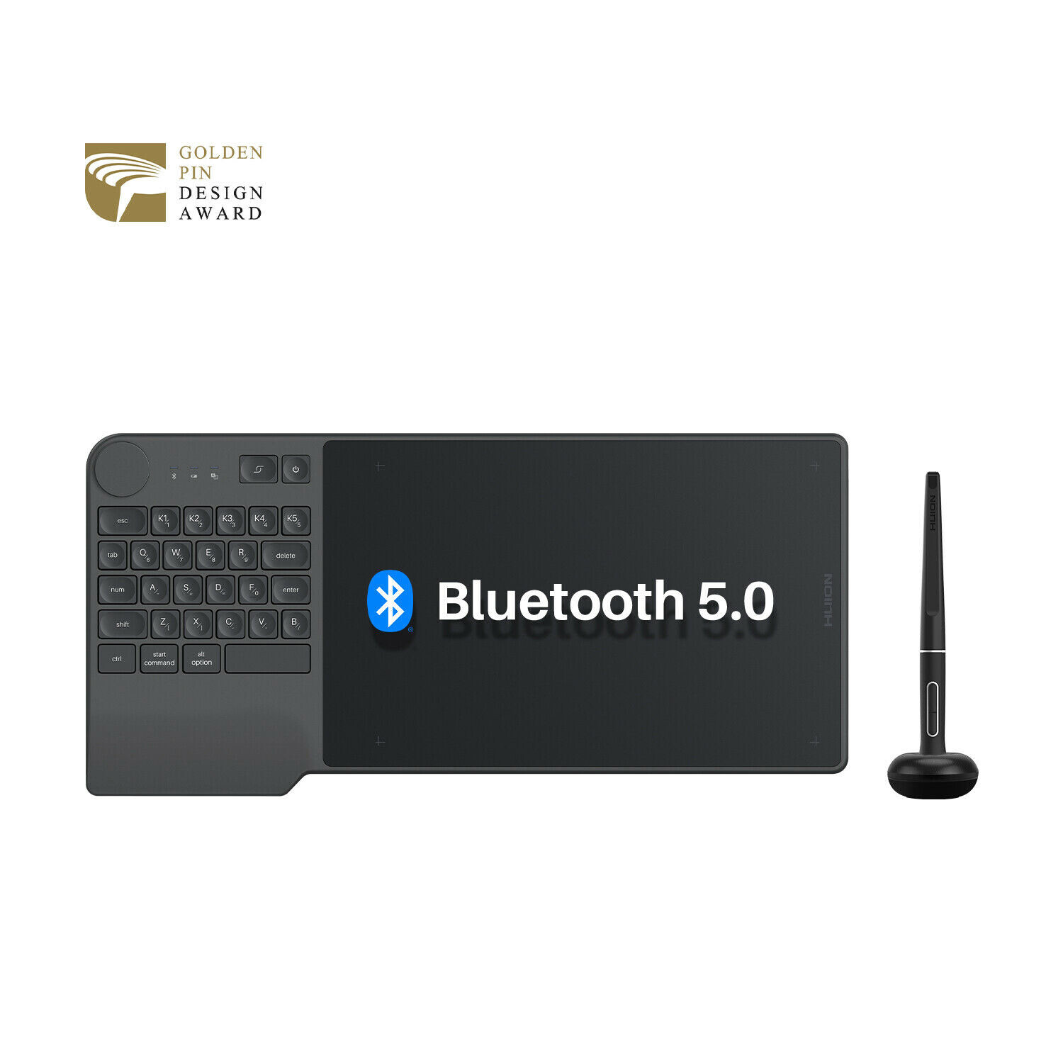 Huion Keydial KD200 Bluetooth 5.0 Graphics Drawing Tablet Certified Refurbished