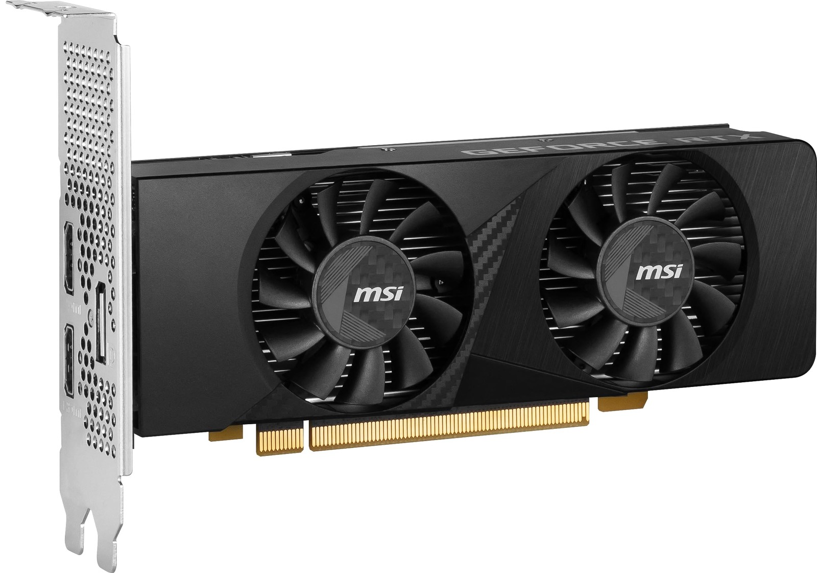 MSI GeForce RTX 3050 LP 6G OC Gaming Graphics Card – 6GB GDDR6, 1492 Black