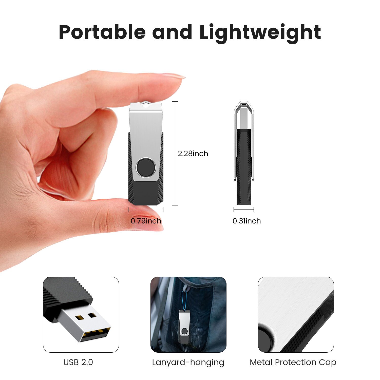 1/5/10PCS USB 2.0 Flash Drive 32GB 64GB 128GB Memory Stick Thumb Drives Lot