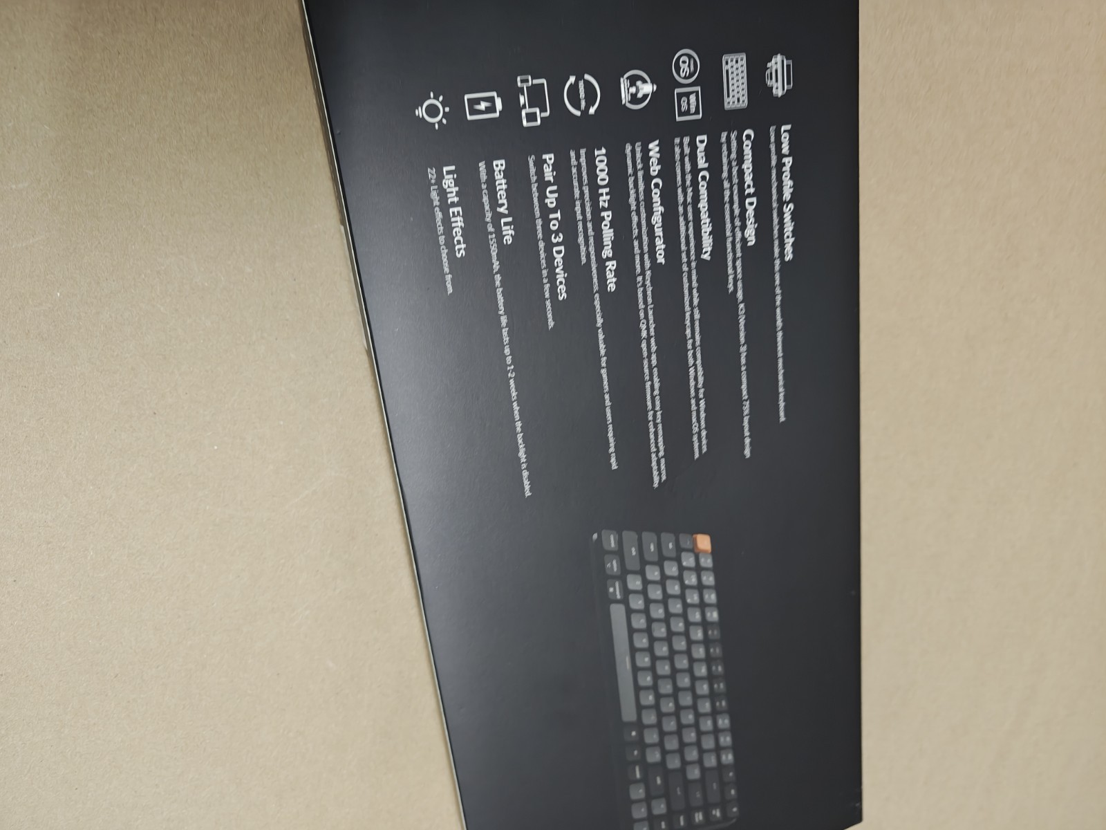 Keychron K5 Pro Wireless Mechanical Keyboard Banana Tactile Switches -New/Open B