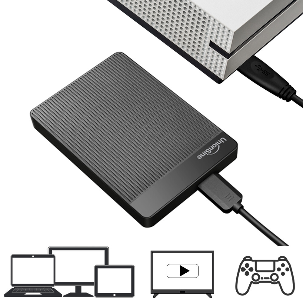 EXTERNAL HARD DRIVE Xbox PS4 PS5 1TB 2TB USB 3.0 PC Laptop Extended Gaming HDD
