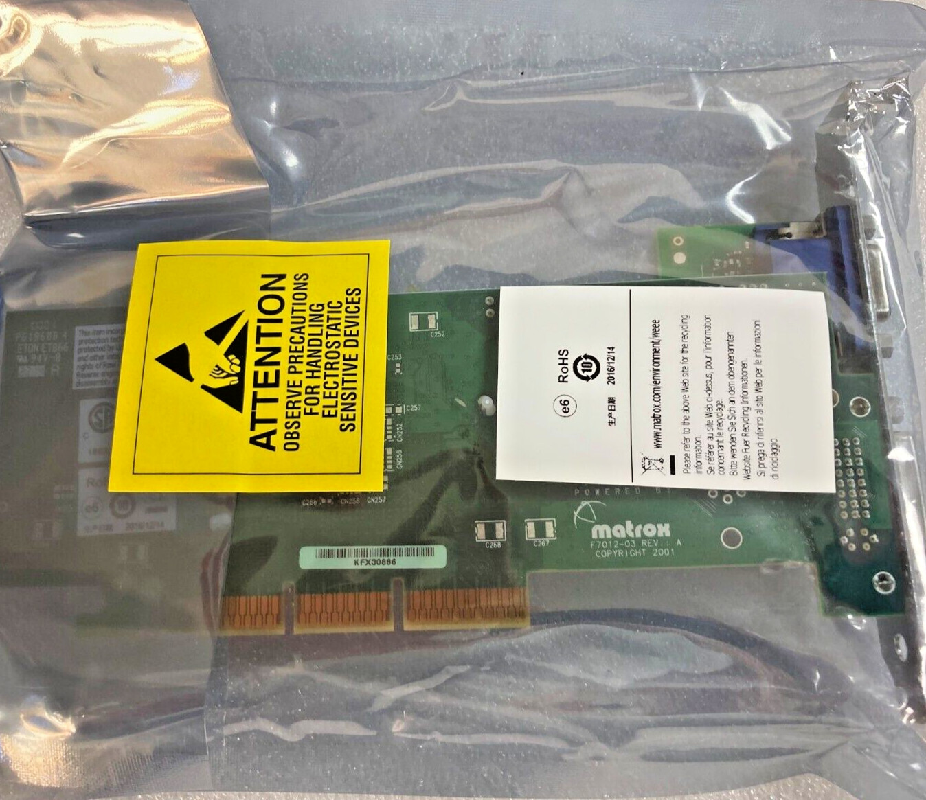 Matrox Millenium G55+MDHA32DSF G450 Dual Head AGP 32 MB NEW (10865)