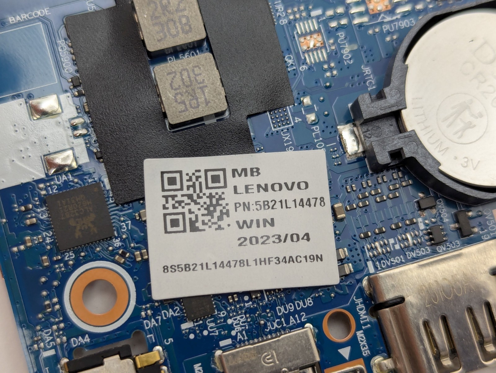 Lenovo IdeaPad Slim 3 15IRU8 Laptop Motherboard i3-1315U 8GB NM-F331 5B21L14478