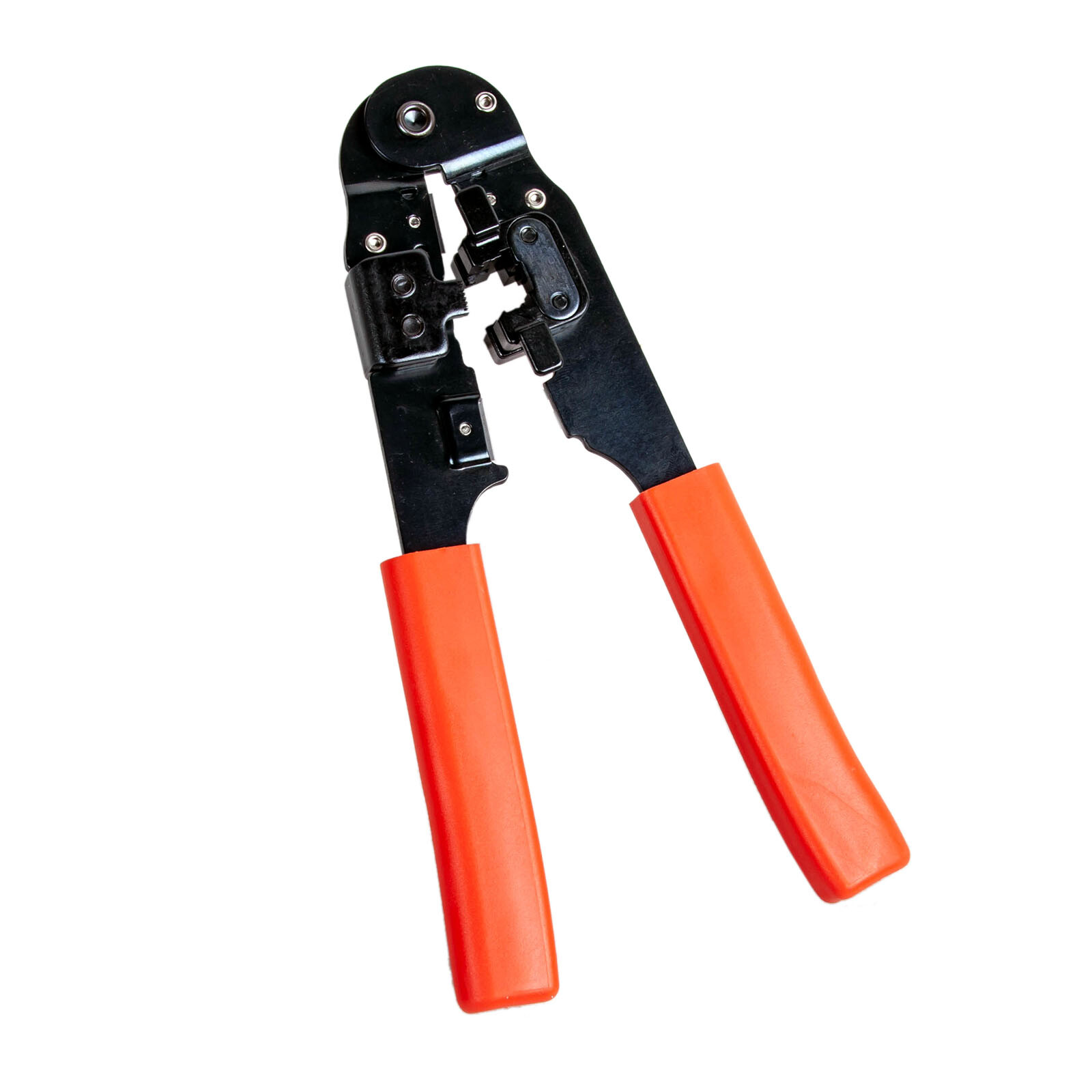 RJ45 Crimper Tool Kit with 100 RJ45 Connectors 8P8C Ethernet Cable Crimp Tool