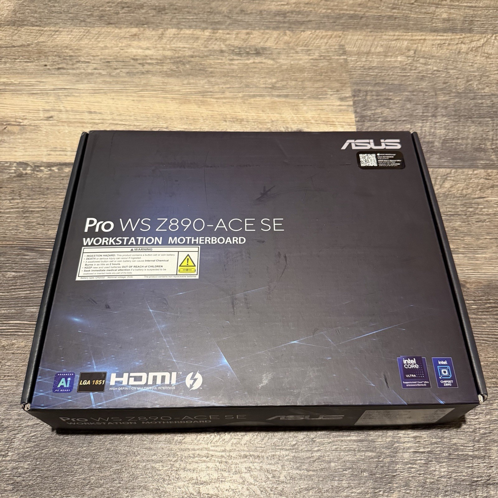 ASUS Pro WS Z890-ACE SE Z890 LGA 1851 ATX Motherboard Intel Core Ultra AI Work
