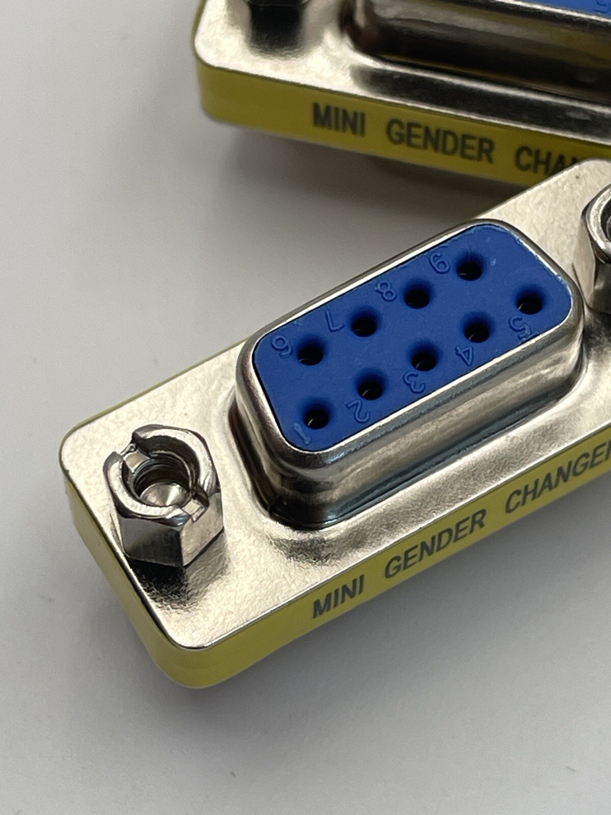 6 Pcs DB9 9-Pin Female to Female Serial Mini Gender Changer Coupler RS-232 New