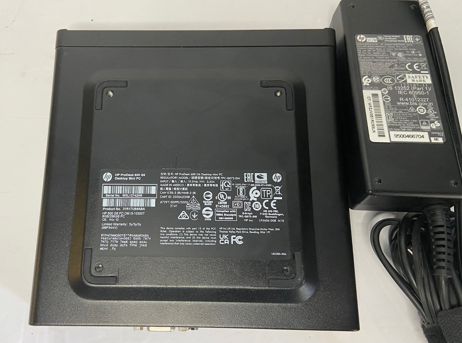 HP ProDesk 600 G6 DM, i3-10300T 3.0GHz, 8GB, 256GB NVMe, Win 11 Home – READ!!!!