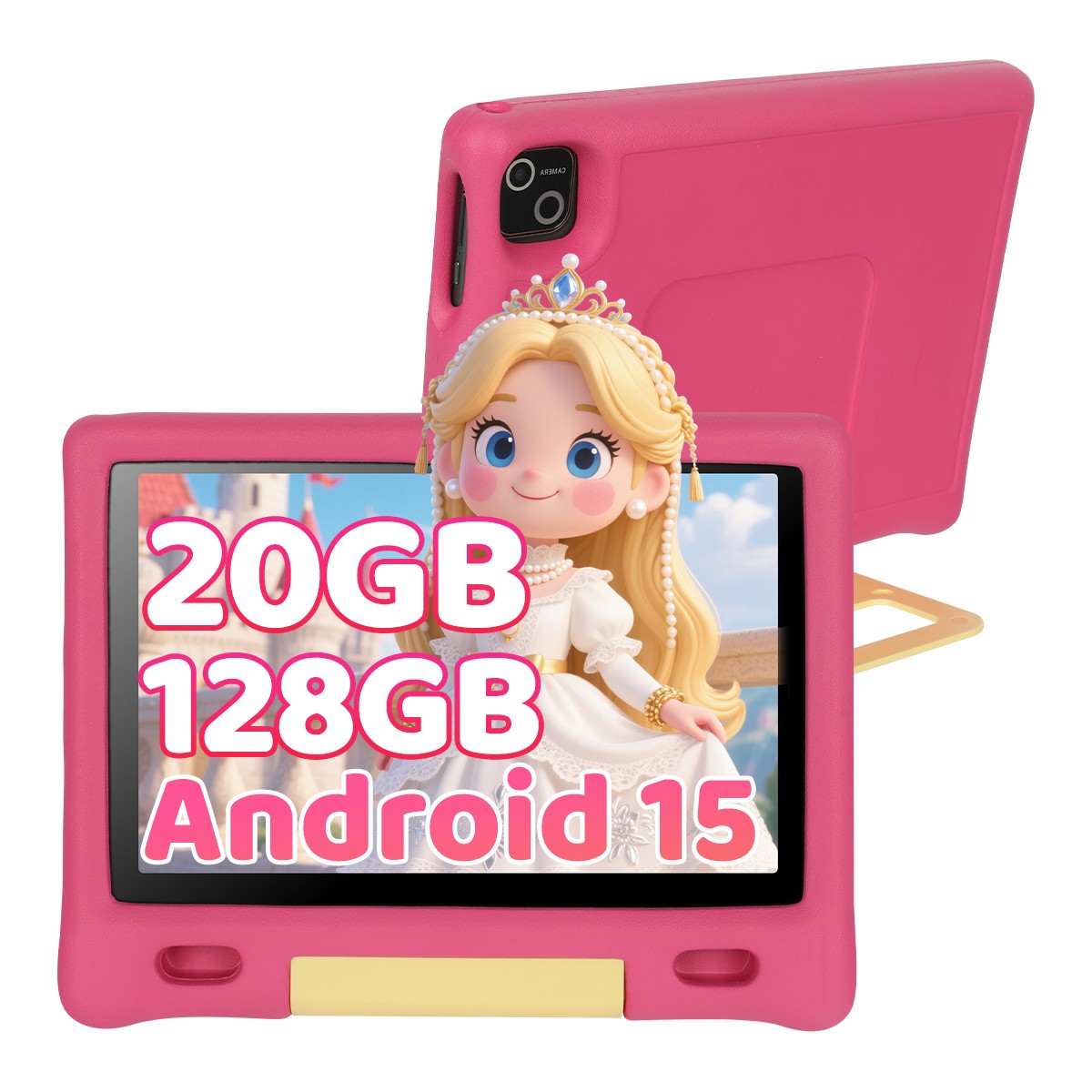 2026 Android 15 Tablet for Kids 3-12 10.1 inch Octa-Core 20GB RAM 128GB ROM WiFi