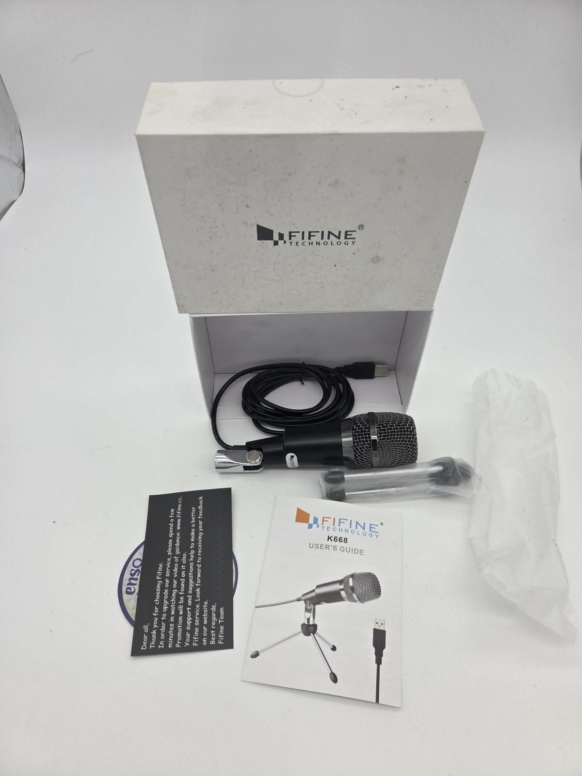 Fifine USB Plug And Play Condenser Microphone, K668 a16
