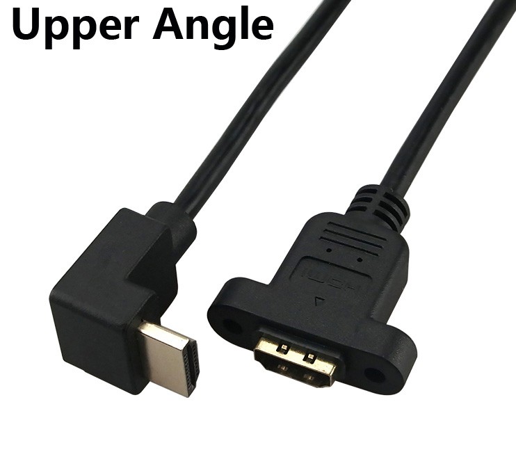 HDMI Female Panel Mount to HDMI Male Digital Video Extension Cable 0.3 m / 0.5 m