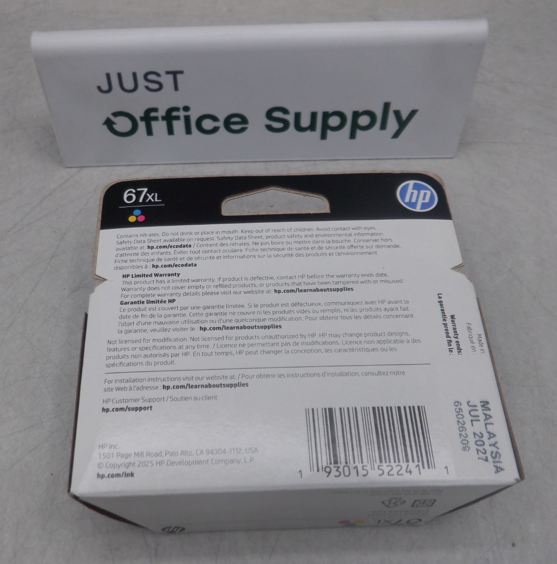 Genuine OEM HP 67XL Color 3YM58AN Exp.2027 Ink Cartridge FREE SHIPPING