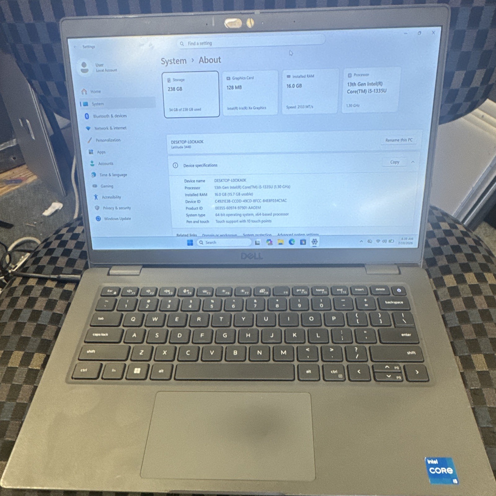 Dell Latitude 3440 14″ Intel Core i5-1335U 16GB 256GB SSD Win 11 Pro 2023
