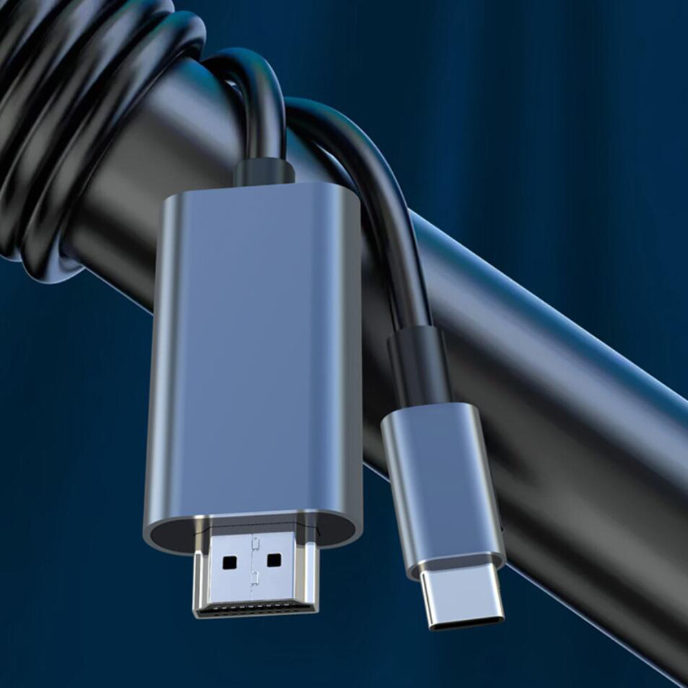 USB C HDMI Adapter 4K 60Hz USB Type C to HDMI Cable with PD 60W Charging for mac