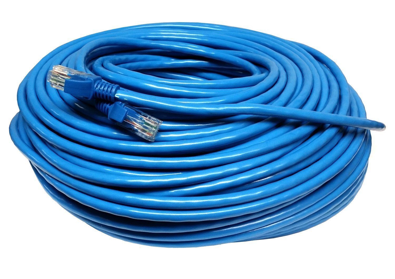 Blue CAT5 200FT 60M Cat5e Patch Ethernet LAN Network Router Wire Cable Cord New