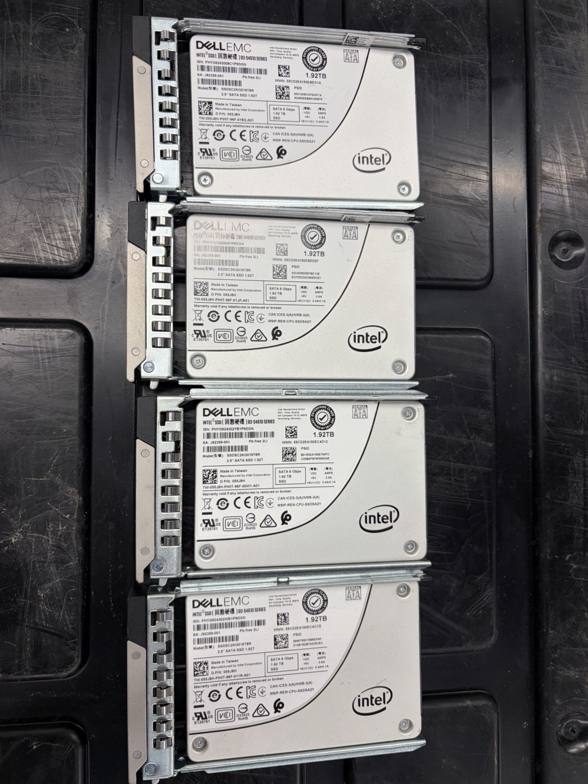 Dell Enterprise 55J8H Intel D3-S4610 SSDSC2KG019T8R 1.92TB SATA SSD Mixed Use
