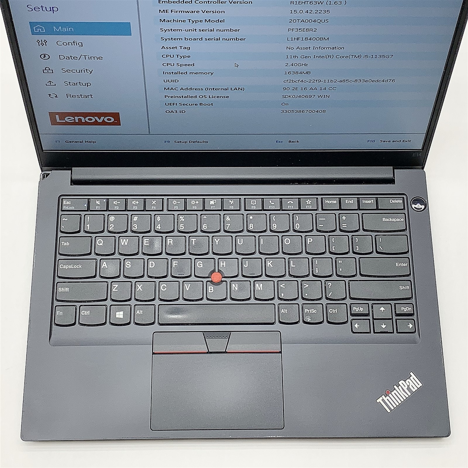 Lenovo ThinkPad E14 Laptop Intel Core i5 1135G7 2.40GHZ 14″ FHD 16GB RAM NO HDD