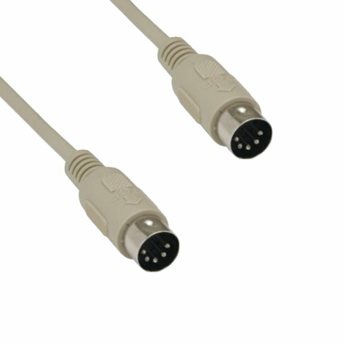 Kentek 10′ MIDI DIN5 5 Pin Male to Male Cable for AT Style Keyboard to PC
