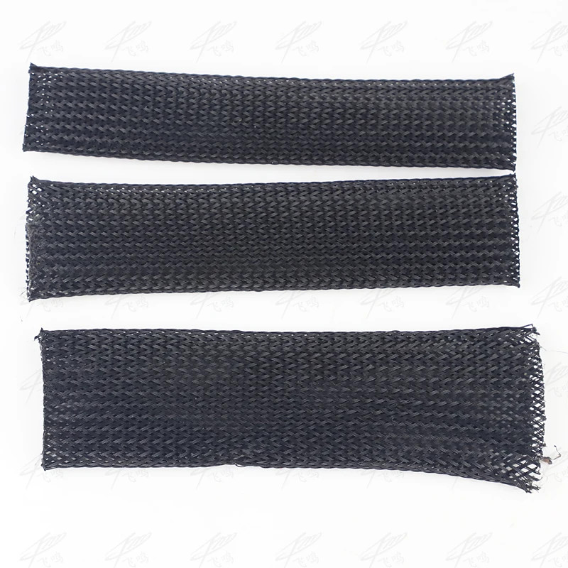 10M Black Braided Cable Sleeving PET Nylon Wrapping Cable Casing Cable Sleeves W