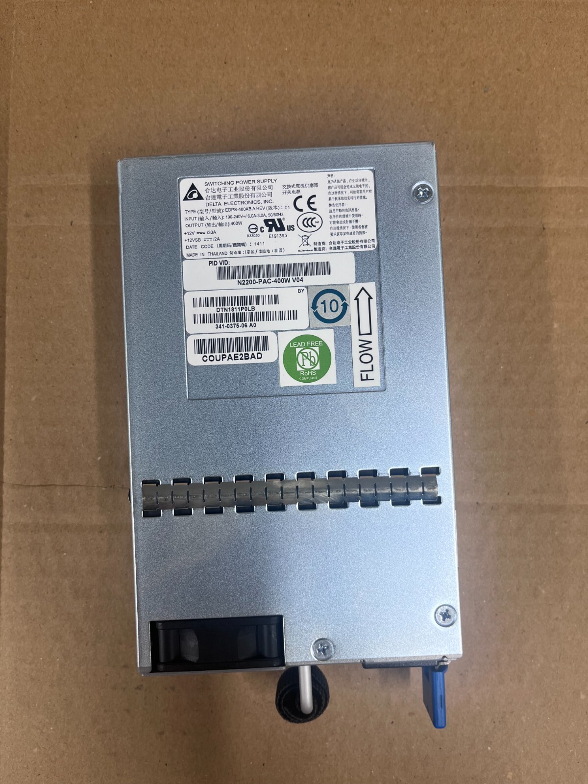 Cisco N2200-PAC-400W 341-0375-06 400W Power Supply