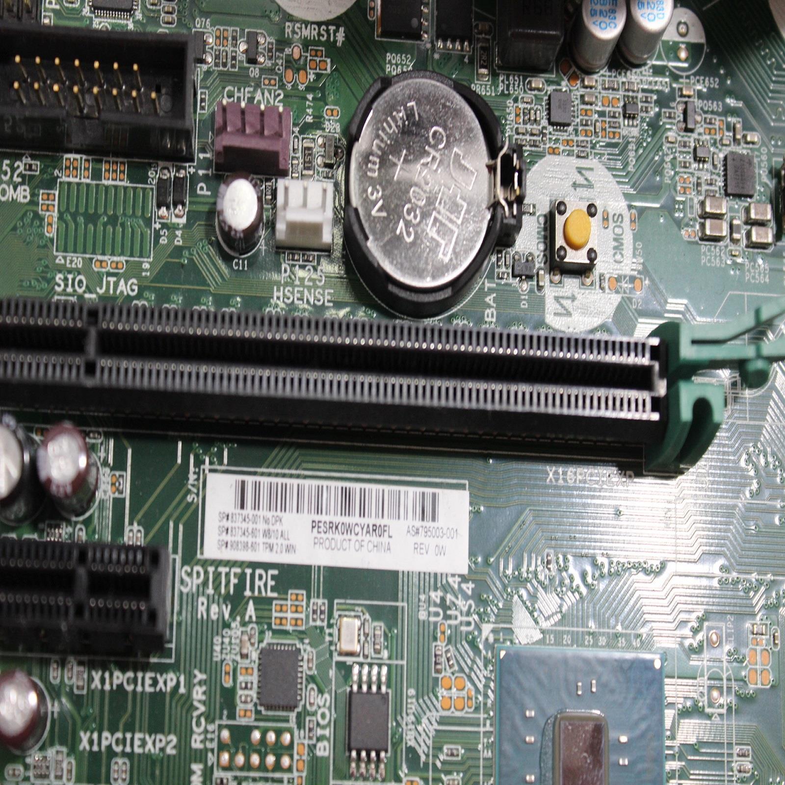 HP Z240 SFF Workstation Socket LGA1151 Motherboard 795003-001 W/Heatsink