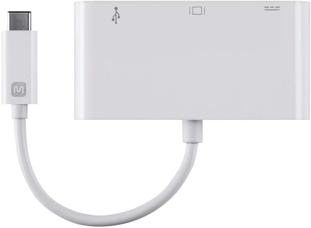 USB-C to HDMI Adapter – Supports up to 10Gbps Data Rate, USB 3.1 Superspeed, Whi