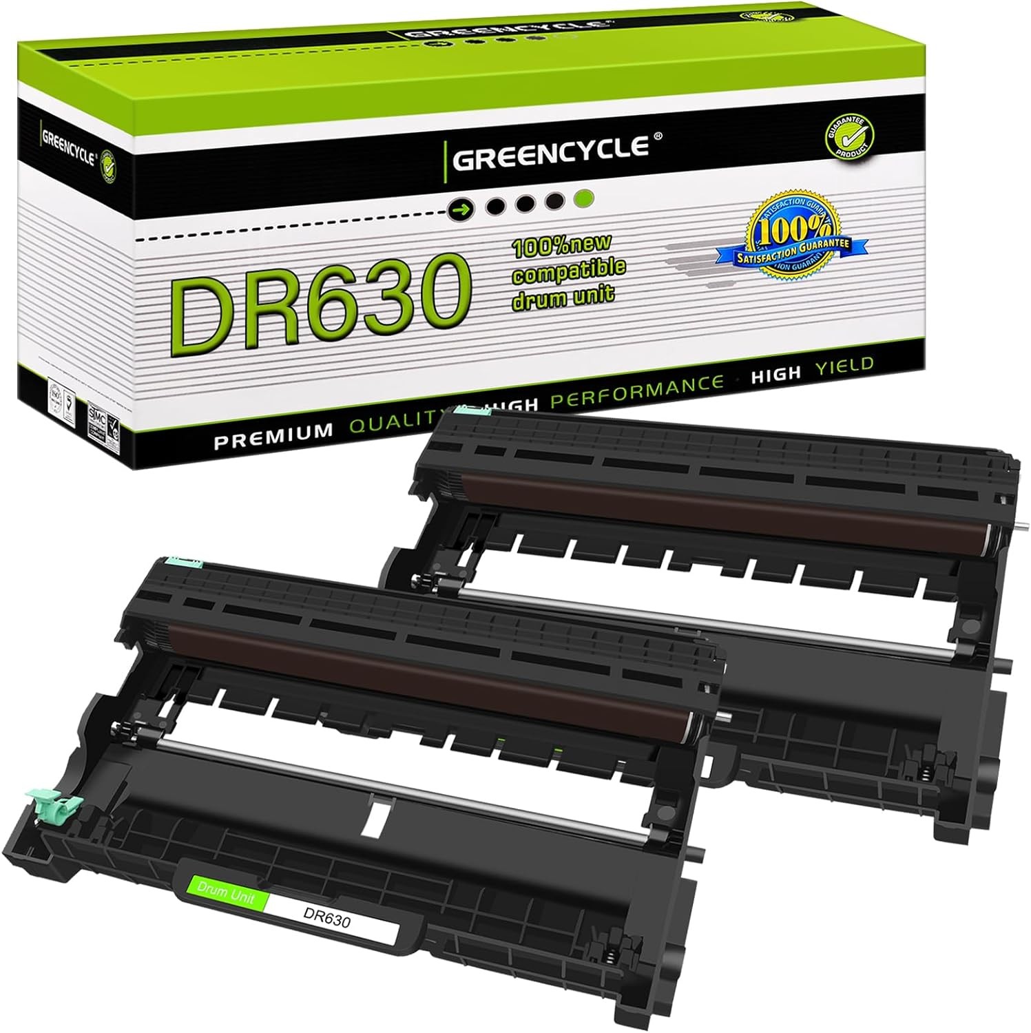 2x DR630 Drum Unit For Brother MFC-L2700DW MFC-L2300D DCP-L2540DW DCP-L2520DW