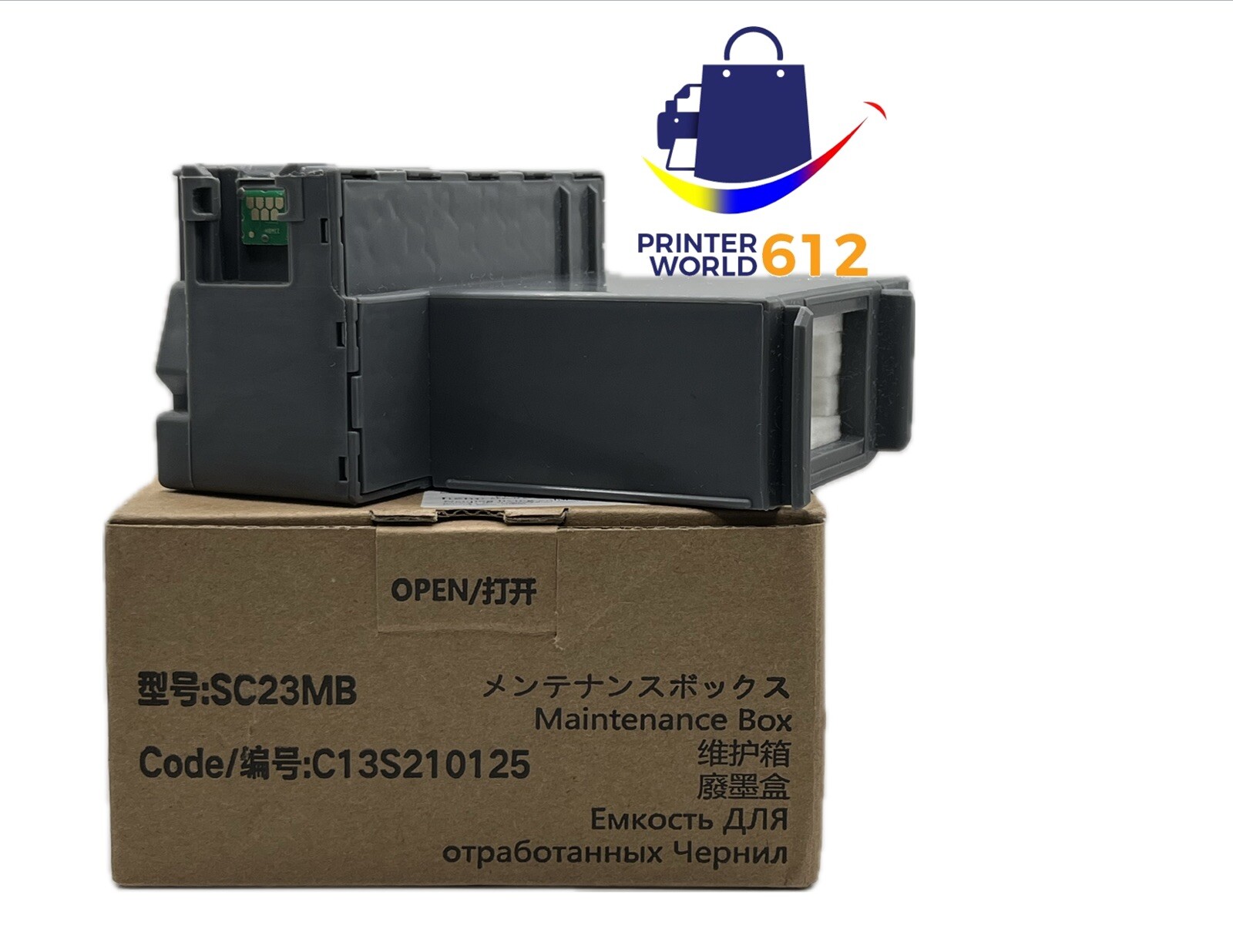 1PK C13S210125 S2101 Maintenance Box With Chip For Epson SC F130 F160 F170 F150.