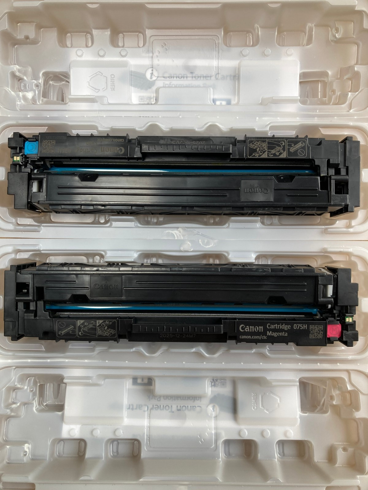 Canon 075 H Black/Cyan/Magenta/Yellow High Yield Toner Cartridge Set