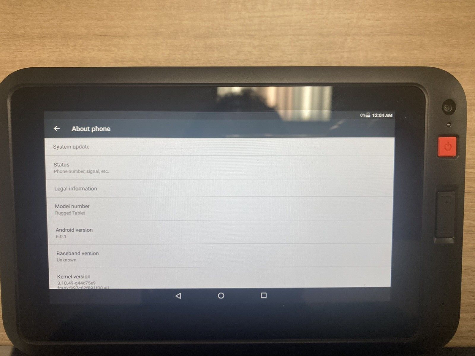 Android Rugged Tablet PC 2GB RAM 12GB Storage Android 6.0.1