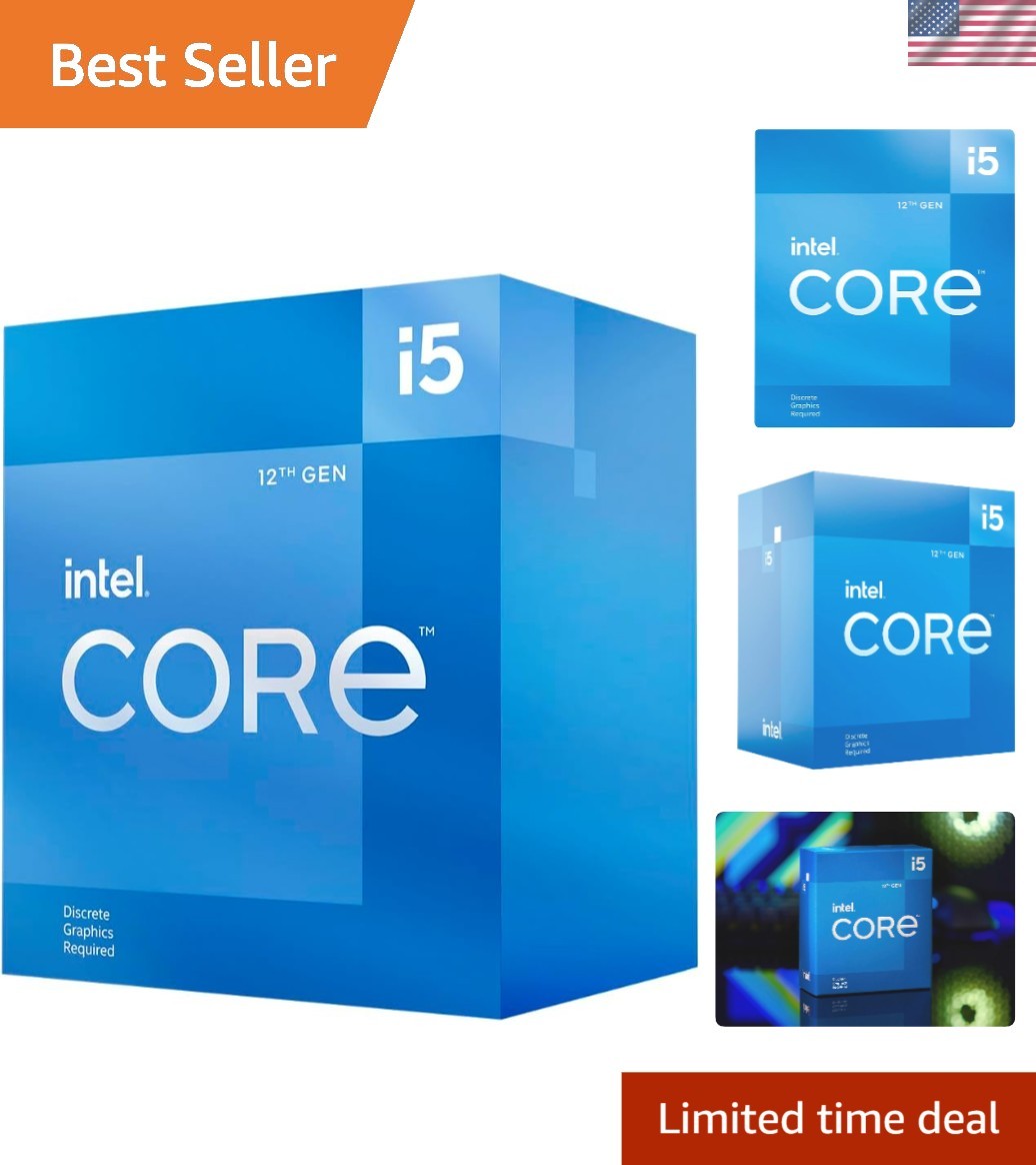 Core i5-12400F 12th Gen Processor 6 Cores 4.4GHz Turbo for Superior Performance