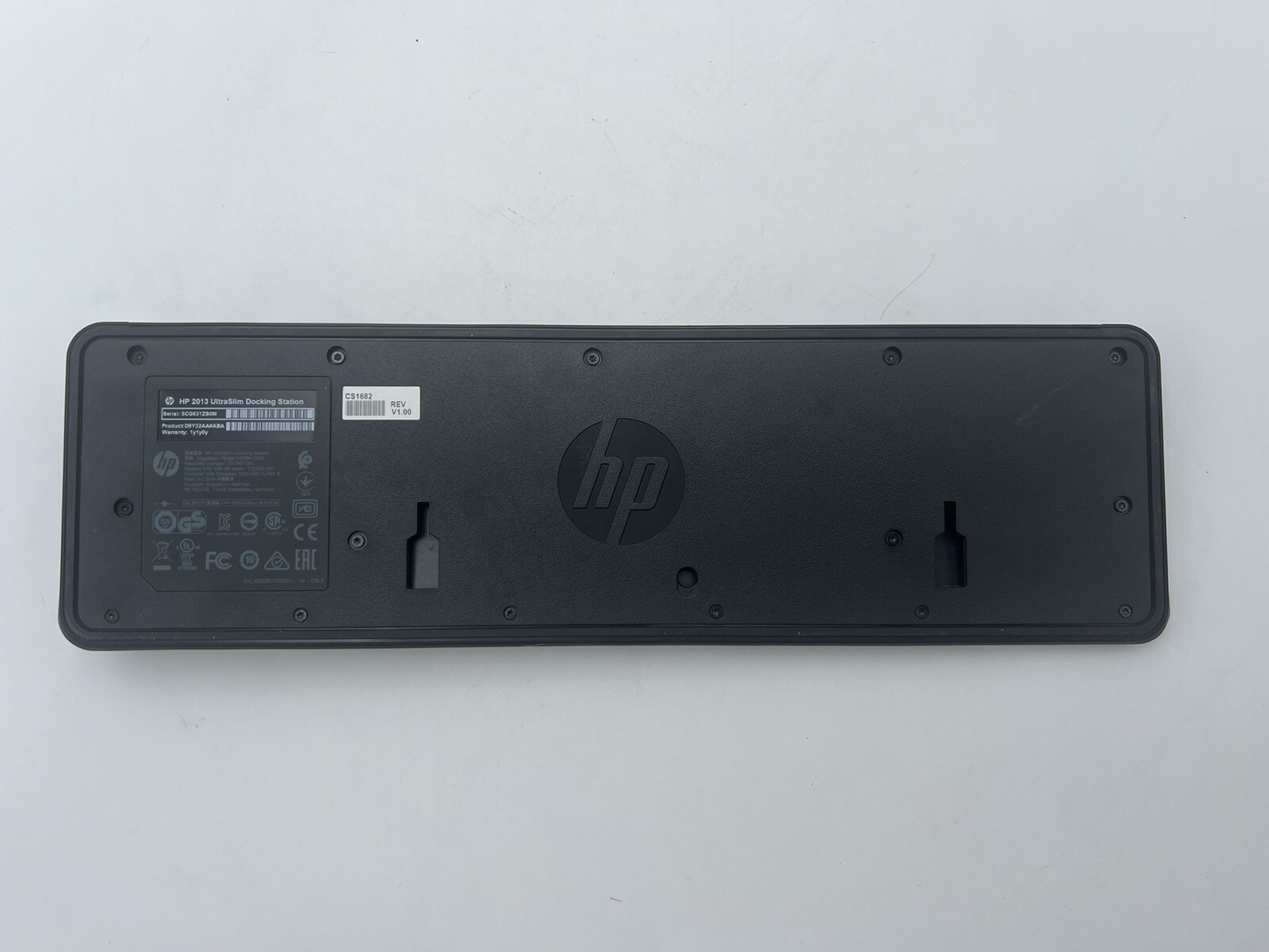 HP UltraSlim 2013 Docking Station w/ Genuine HP No Power Cable Clean Works