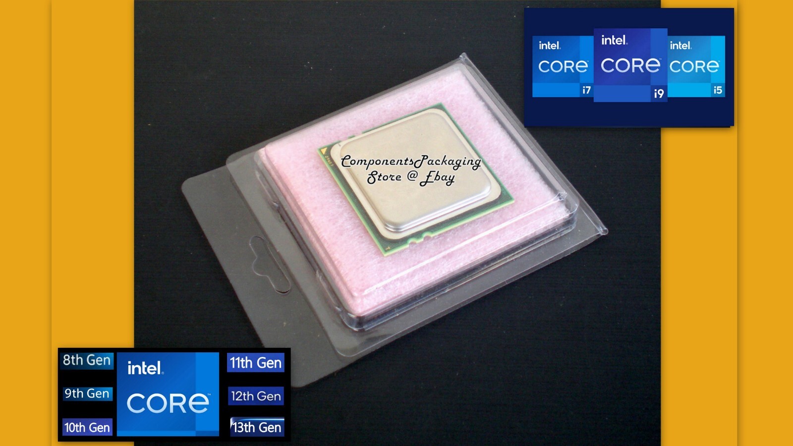 Intel Core i9-9900 i7-9700 CPU Packaging Case Clamshell – Lot of 10 25 40 125
