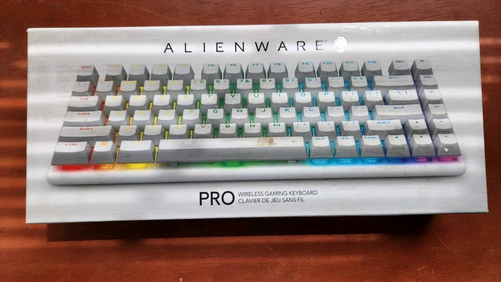 Alienware Pro Wireless Gaming Keyboard Bluetooth Lunar Light