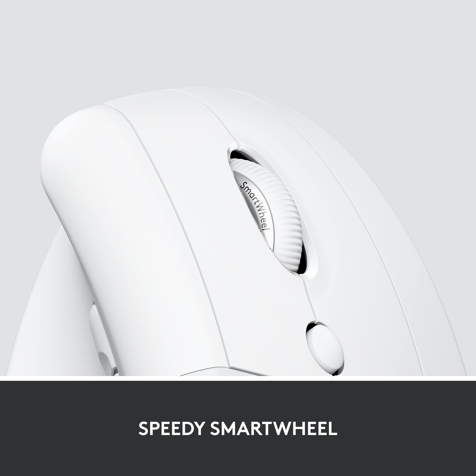 Logitech Lift for Business, Vertical Ergonomic Mouse Off White