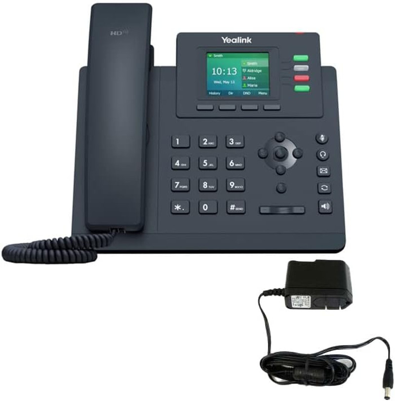 T33G IP Phone – Power Adapters Included – 1 Year Manufacturer – Unlocked Can Be