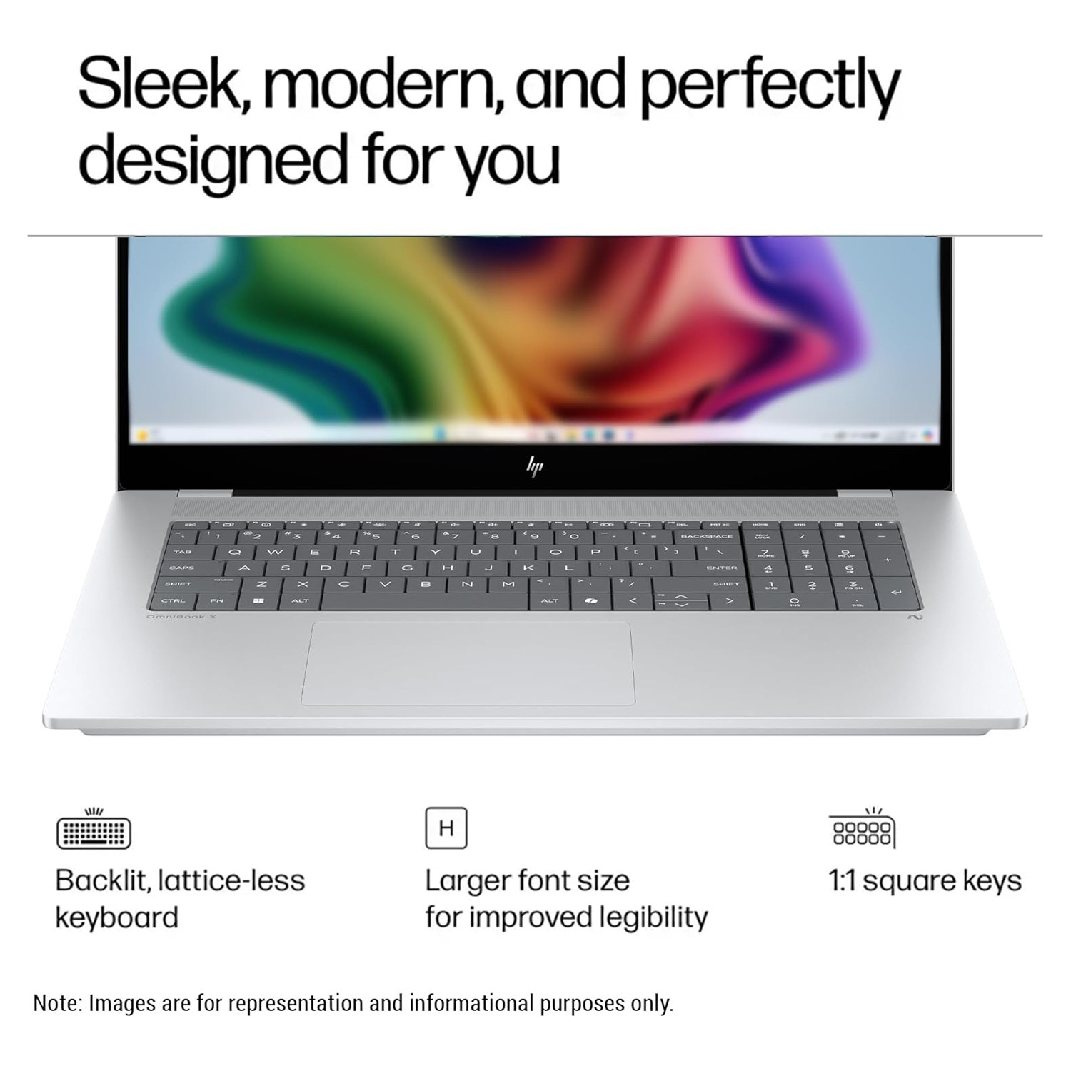 HP OmniBook X AI 17.3″ Touch IPS FHD Intel Ultra 7 258V 32GB 2TB SSD W11H Laptop