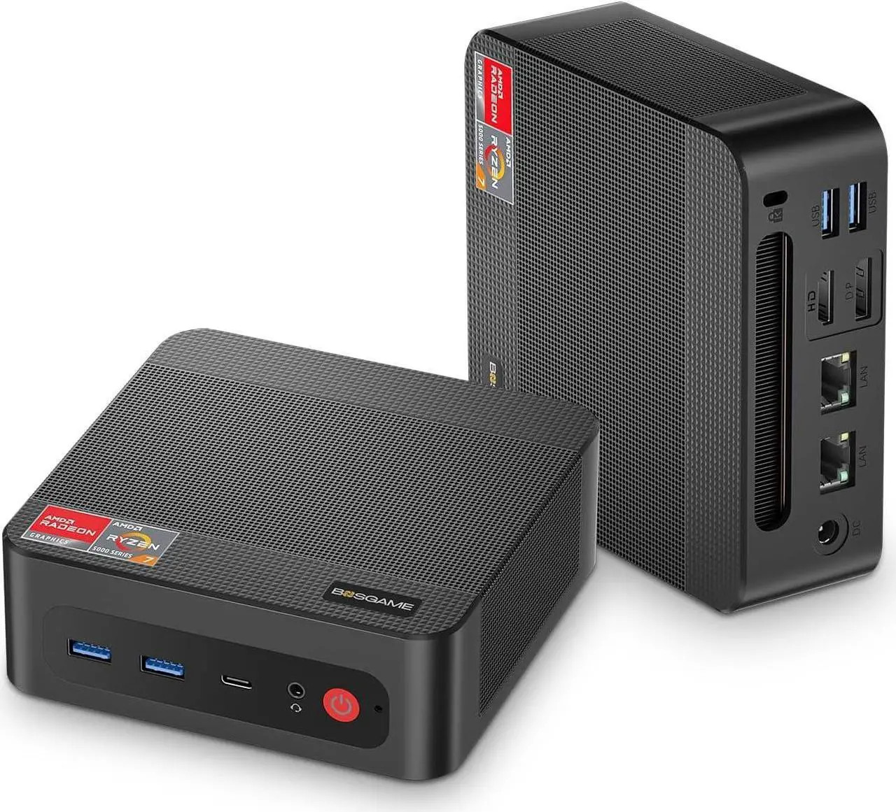 BOSGAME P4 Light Gaming Mini PC, Ryzen 7 5825U, 32GB RAM 1TB SSD, 11 Pro