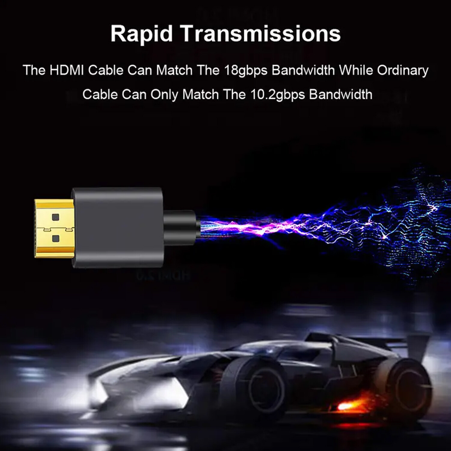 UCable – Standard HDMI to Standard HDMI Cable for PC Monitor 4K 60Hz HDMI 2.0