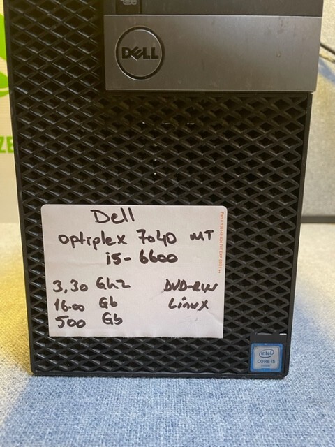 Dell OptiPlex 7040 MT Intel i5-6600 3.30GHz 16GB 500GB DVDRW Linux