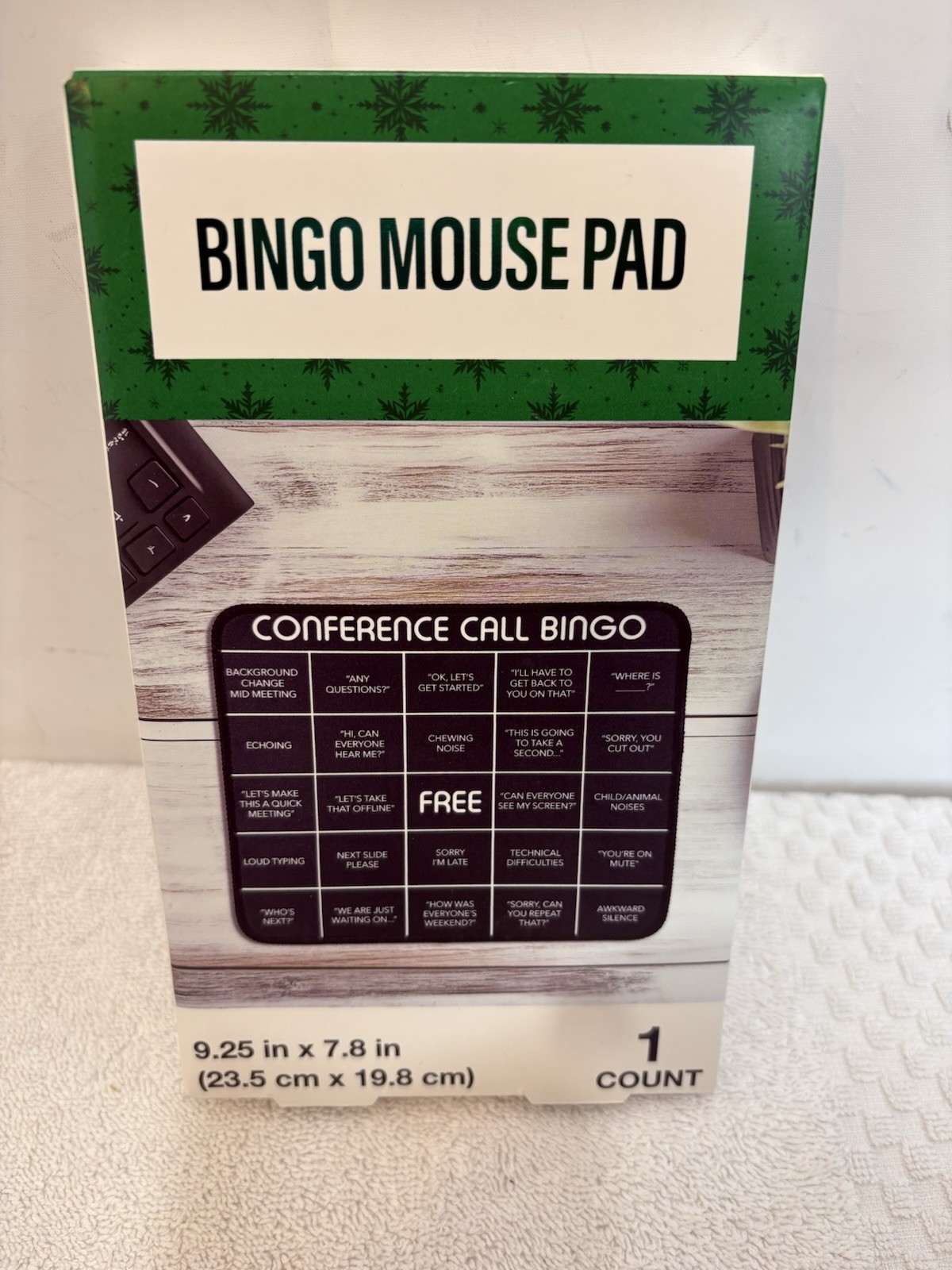 FESTIVE VOiCE BINGO MOUSE PAD 9.25 in x 7.8 in (23.5 cm x 19.8 cm)1COUNT