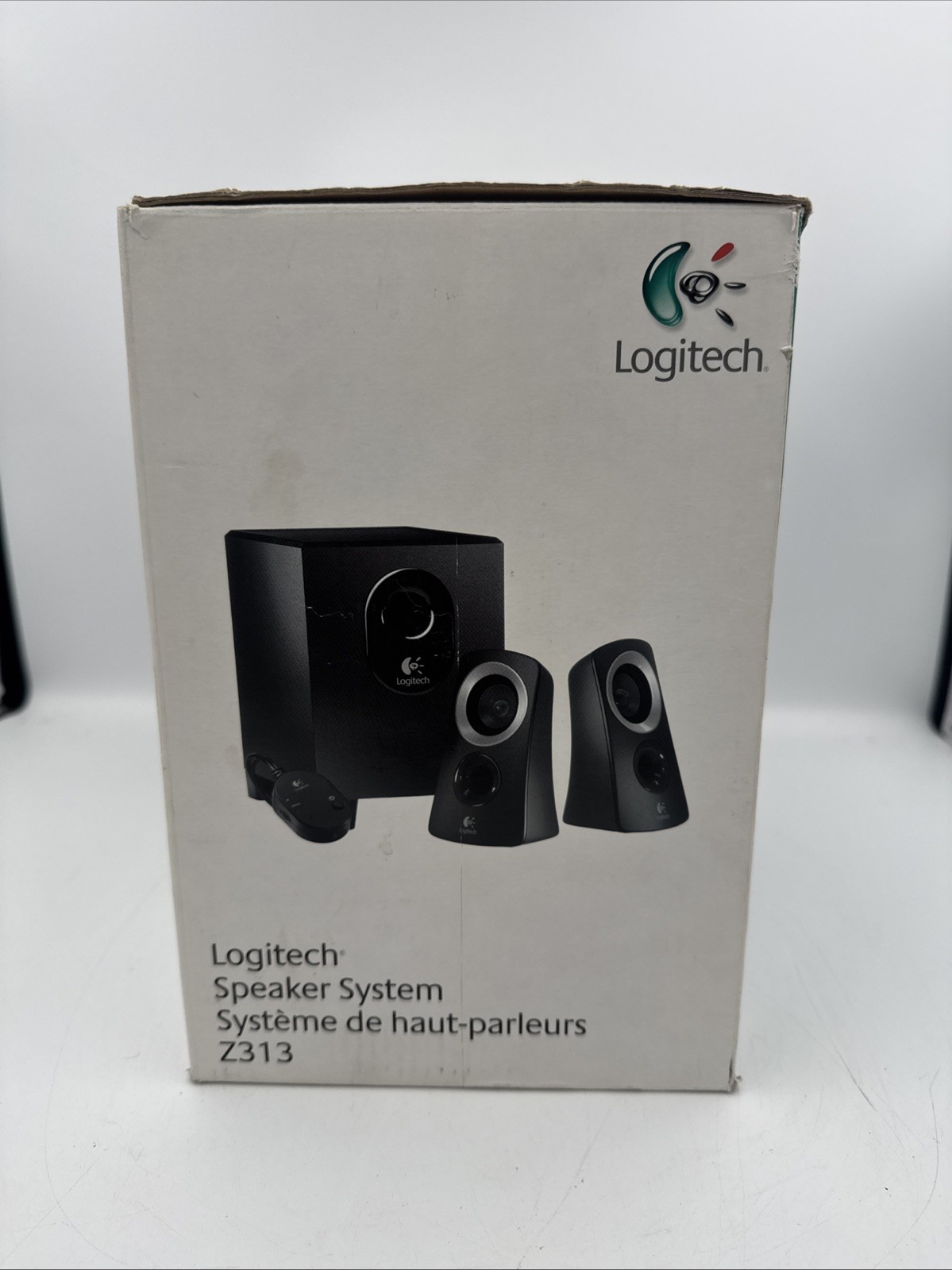 Logitech Z313 Speaker System Set Of 3 Tested And Working Computer Book Shelf