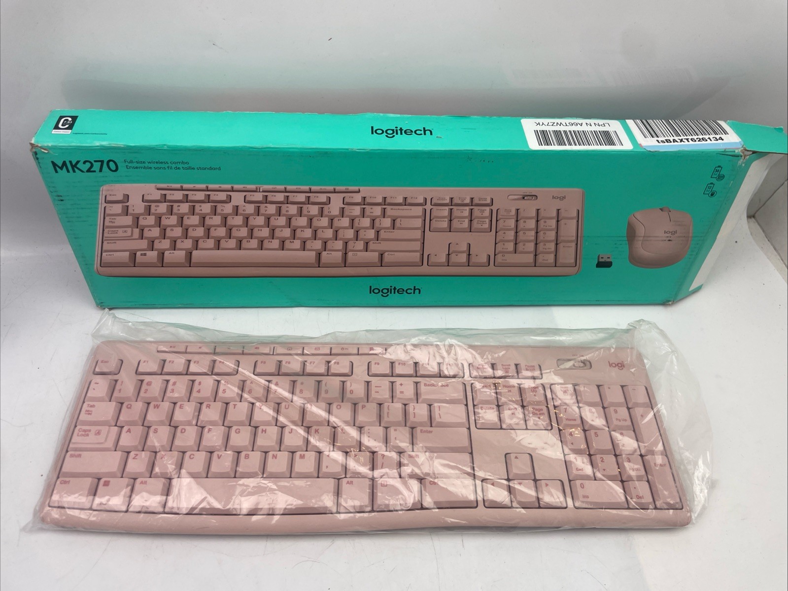 ⭐ NEW Logitech MK270 Pink Wireless Keyboard Only – NO MOUSE NO DONGLE RECEIVER ⭐