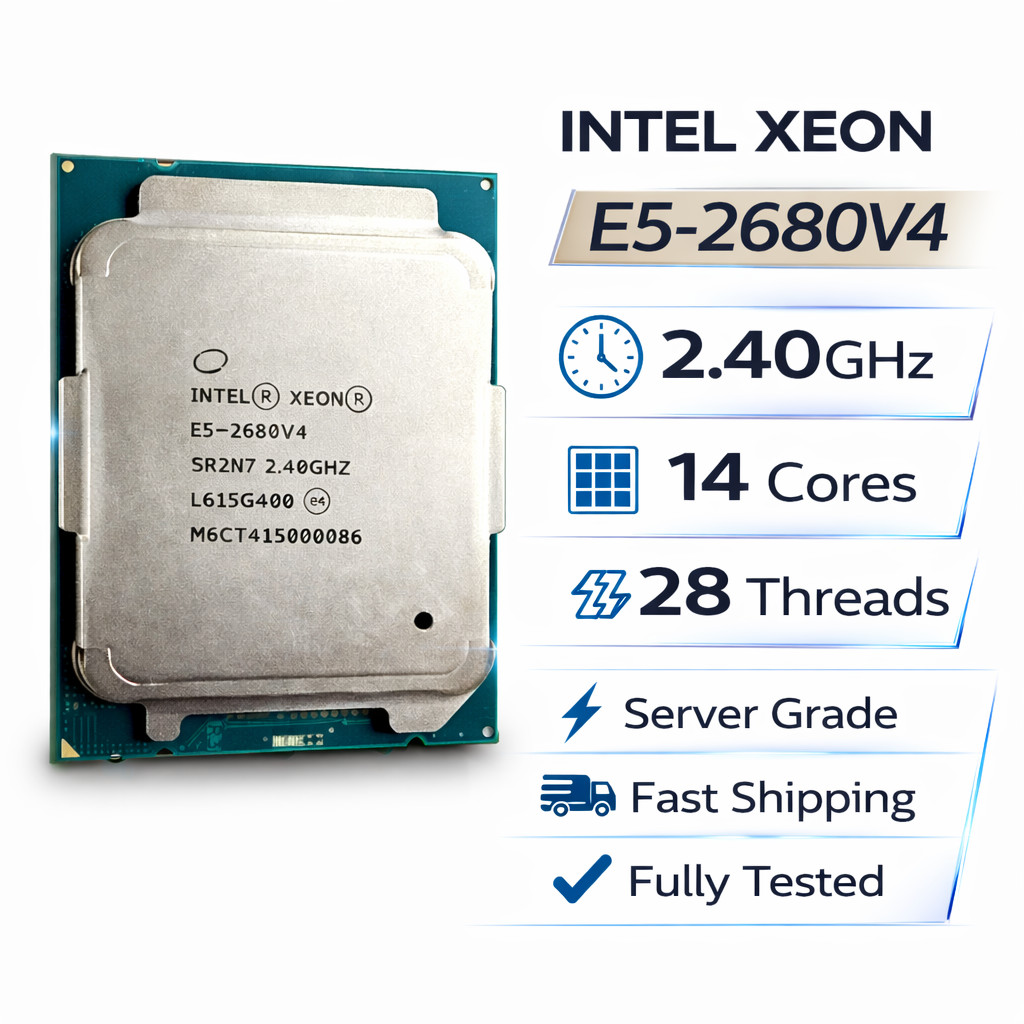 Intel Xeon E5-2680 v4 14-Core 28-Thread 2.40GHz LGA2011-3 Server Processor CPU