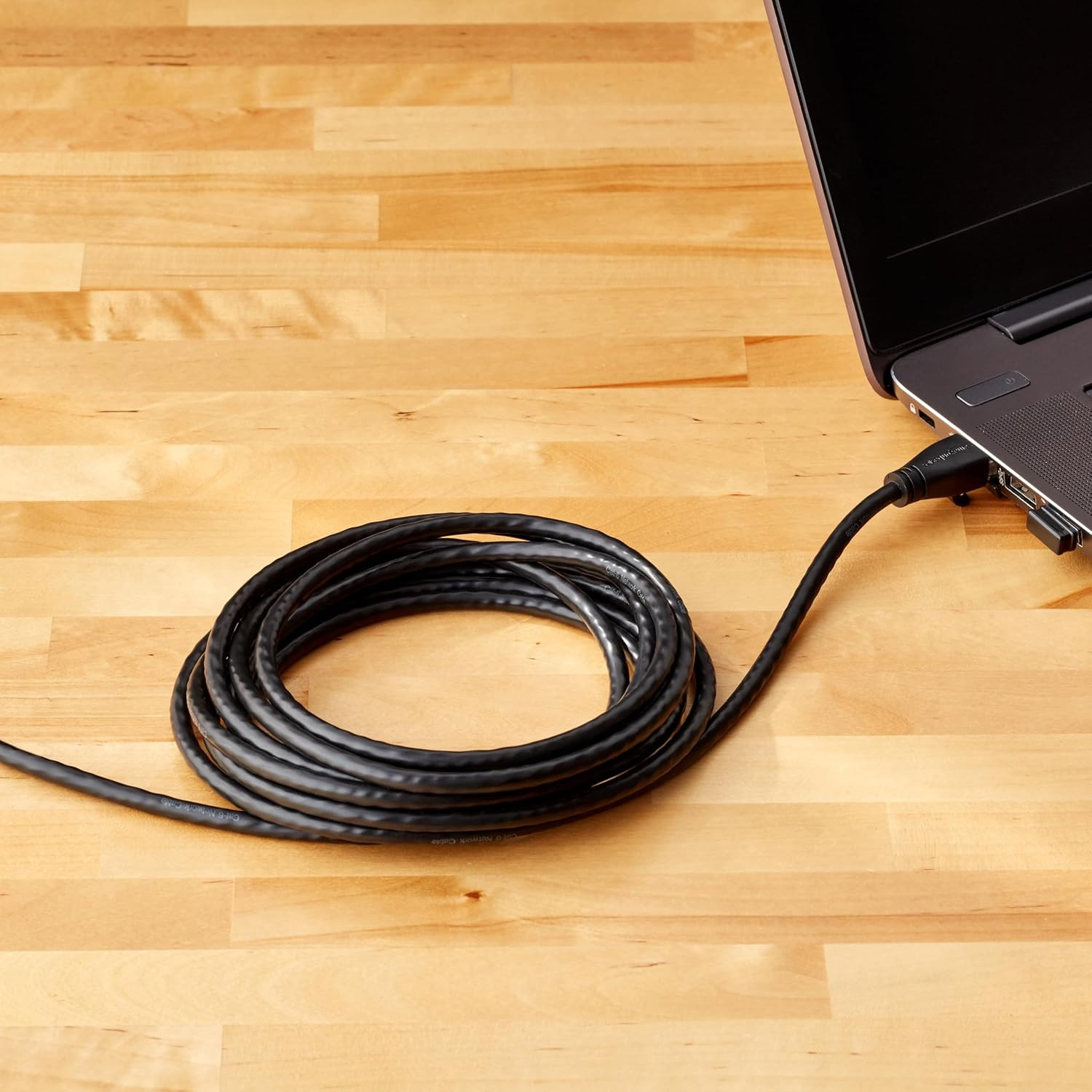 RJ45 Cat-6 Ethernet Patch Cable, 1Gpbs Transfer Speed, Gold-Plated Connectors, N